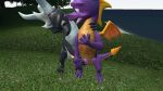  activision dark_body dark_spyro dragon drakeledragon duo erection escape feral follow following genitals hand_on_hand hand_on_penis male male/male membrane_(anatomy) membranous_wings penis purple_body purple_eyes purple_penis red_eyes red_penis running smile spyro spyro_the_dragon stuck touching_penis trapped video_games wings 