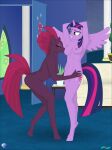  anthro breast_play breast_suck breasts duo equid equine fab3716 female female/female friendship_is_magic hasbro hi_res horn legs mammal my_little_pony my_little_pony:_the_movie_(2017) nude sucking tempest_shadow_(mlp) twilight_sparkle_(mlp) unicorn winged_unicorn wings 
