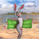  1:1 anthro beach beach_towel blonde_hair blurred_background blush clothing cloud detailed_background digital_media_(artwork) erection exhibitionism fingers flashing flashing_penis foreskin fur genitals girly green_eyes grey_body grey_fur hair happy holding_object holding_towel humanoid_genitalia humanoid_penis kotyami lagomorph leporid looking_at_viewer male mammal multicolored_body multicolored_fur naturist navel nipples nude nudist open_mouth open_smile outside penis presenting presenting_genitalia presenting_penis public public_nudity rabbit sand seaside showing_belly showing_penis sky smile solo standing summer teeth text towel towel_only two_tone_body two_tone_fur undressing url water white_body white_fur white_hair wide_eyed young 