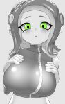  animal_humanoid big_breasts blush breasts cephalopod cephalopod_humanoid clothed clothing female green_eyes hi_res humanoid marine marine_humanoid mollusk mollusk_humanoid nintendo nobunagapero pseudo_hair splatoon tentacle_hair tentacles video_games 