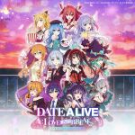  1boy 6+girls astral_dress black_hair black_jacket blonde_hair blue_eyes blue_hair breasts brown_eyes clock_eyes commentary_request crescent crescent_hair_ornament date_a_live dress elbow_gloves frilled_dress frilled_hairband frills gloves green_eyes green_hair grey_hair hair_ornament hairband himekawa_yoshino honjou_nia honjou_nia_(spirit) horns hoshimiya_mukuro itsuka_kotori itsuka_kotori_(spirit) itsuka_shido izayoi_miku izayoi_miku_(spirit) jacket kyouno_natsumi lolita_fashion lolita_hairband long_hair long_sleeves looking_at_viewer multiple_girls nun nun_headdress official_art one_eye_closed open_mouth orange_hair purple_hair raizen_high_school_uniform red_dress red_eyes red_hair ribbon school_uniform short_hair small_breasts smile symbol-shaped_pupils tobiichi_origami tokisaki_kurumi tokisaki_kurumi_(spirit) twintails two-tone_dress v-shaped_eyebrows yamai_kaguya yamai_yuzuru yatogami_tohka yatogami_tohka_(spirit) yoshinon 