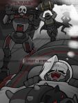 2026 3:4 :3 ambiguous_gender android armor automaton bed bedding binary_code blanket bodily_fluids bomb canid canine canis cape clothing collar combat_helmet comic dialogue digitigrade domestic_dog dream english_text explosives eyes_closed fan_character female feral furniture group headgear helldiver helldivers helmet hi_res holding_bomb holding_object human humanoid laugh lying machine mammal metra_(zzzhadozzz) military military_uniform motto not_furry on_back open_:3 open_mouth open_smile panicking robot robot_feral robot_humanoid running sleeping smile soldier spiked_collar spikes tears text thought_bubble trooper_(helldivers) uniform warrior zzzhadozzz