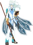  1boy aqua_cape aqua_pants artist_request black_shoes blue_hair blue_trim blue_tunic book brown_gloves cape closed_mouth collared_tunic commentary english_commentary full_body game_cg gloves gradient_hair high_collar highres holding holding_book holding_staff long_hair looking_at_object mikleo_(future)_(tales) mikleo_(tales) multicolored_hair multicolored_tunic official_alternate_costume official_art pants ponytail purple_eyes shoes solo staff standing tales_of_(series) tales_of_asteria tales_of_zestiria third-party_source transparent_background tunic two-tone_cape two-tone_hair two-tone_pants two-tone_tunic undershirt white_cape white_hair white_pants white_trim white_tunic 