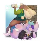 abrams_(deadlock) anal anthro ass_up between_butts between_legs between_thighs big_breasts big_butt billy_(deadlock) bodily_fluids book book_in_hand bottomwear bovid breasts butt butt_smother canid canine canis caprine clothing countershade_face countershading curvy_figure deadlock female goat group head_between_thighs hi_res hourglass_figure huge_breasts huge_butt huge_thighs hyper hyper_breasts hyper_thighs lagomorph leporid looking_at_another looking_back looking_back_at_another male male/female mammal miniskirt mirok multicolored_body nude oral overweight paige_(deadlock) rabbit rimming sex simple_background sitting sitting_on_another size_difference skirt smaller_male smile smothering squish submissive submissive_male sweat tail thick_thighs thigh_crush thigh_sex thigh_squish trio two_against_one two_tone_body valve voluptuous wide_hips wolf