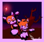 absurd_res black_eyes blue_eyes canid canine doll fox frown fur gem head_tuft hi_res male mammal miles_prower multicolored_body multicolored_fur night plant sega slightlycreative sonic_the_hedgehog_(series) tails'_nightmare tails_doll tree tuft two_tone_body two_tone_fur white_body white_fur yellow_body yellow_fur