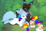  absurd_res black_body duo eeveelution egg_in_pussy egg_insertion female female/female feral generation_2_pokemon generation_6_pokemon genitals hi_res milk_the_sylveon_(toxicmilkyx) nintendo outside plateon_blueneon_(character) pokemon pokemon_(species) pussy sylveon toxicmilkyx umbreon video_games white_body 