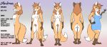  absurd_res breasts canid canine female fox hi_res mammal model_sheet nude red_fox solo 