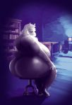  anthro bed big_breasts big_butt bovid breasts butt caprine chair eyes_closed female fur goat horn huge_breasts huge_butt mammal nipples nude pinup pose sitting solo toriel undertale video_games voluptuous wiess 