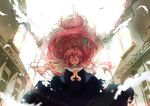  green_eyes hands_clasped highres long_hair mayuge1017 megurine_luka nun one_eye_closed own_hands_together pink_hair praying solo tears very_long_hair vocaloid 