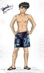  black_hair highres male male_focus swimmer urameshi_yusuke yu_yu_hakusho yuu_yuu_hakusho 