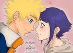  &lt;3 blonde_hair blue_eyes blue_hair blush bommie couple eye_contact happy heart hyuuga_hinata looking_at_another love naruto smile uzumaki_naruto white_eyes 