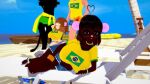  16:9 3d_(artwork) anthro beach beads black_body black_hair blonde_body boat bottomwear brazil brazilian_flag brazilian_miku brown_body clothing cougar denim denim_bottomwear denim_clothing denim_shorts digital_media_(artwork) emma_martin eyewear felid feline female glasses group guitar gwen_geek gwen_martin hair hi_res house_mouse jaguar koikatsu lounger male mammal matching_outfits mouse murid murine musical_instrument palm_tree pantherine plant plucked_string_instrument rodent shitsandgiggles shorts string_instrument sunglasses swimwear tan_body tree vehicle watercraft widescreen 
