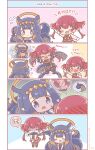  >_< +_+ 2girls :d :i =_= ^_^ absurdres blue_eyes blush censored choker closed_eyes commentary covered_navel diamond_hairband english_text fang female_pervert full-face_blush halo heterochromia highres hololive hololive_english houshou_marine houshou_marine_(1st_costume) leotard leotard_under_clothes mitarashi_neko mosaic_censoring multiple_girls neck_grab ninomae_ina'nis ninomae_ina'nis_(1st_costume) nose_blush open_mouth pervert pointy_ears red_eyes red_hair see-through_clothes see-through_leotard shaded_face skin_fang skull_and_crossbones smile spoken_skull strangling sweatdrop tentacle_around_neck tentacle_hair tentacles twintails v-shaped_eyebrows virtual_youtuber xd yellow_eyes 