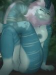 absurd_res anthro areola biped blue_body breasts disney dragon female genitals hair hi_res multicolored_body mythological_creature mythological_scalie mythology nipples nude purple_hair ququqee399e raya_and_the_last_dragon scalie sisu_(ratld) solo vulva