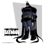  1boy absolute_batman absolute_dc back_spikes bat_mask batman batman_(absolute_dc) batman_(series) batman_symbol belt black_cape bodysuit cape commentary dc_comics english_commentary grey_bodysuit highres male_focus multicolored_bodysuit rickcelis solo superhero_costume taut_bodysuit two-tone_bodysuit utility_belt 