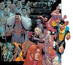  6+boys 6+girls allen_(invincible) angry anissa_(invincible) artificial_eye bald battle_beast_(invincible) black_hair blonde_hair blood character_request clenched_teeth closed_eyes comic_cover conquest_(invincible) cover cover_page dark-skinned_male dark_skin facial_hair fade_(haircut) fur-trimmed_jacket fur_trim grey_hair group_picture group_profile holding holding_skull invincible_(character) invincible_(series) jacket kregg lineup lucan_(invincible) mark_grayson mechanical_eyes multiple_boys multiple_girls mustache nolan_grayson official_art oliver_grayson omni-man ponytail profile robot_(invincible) rogues'_gallery ryan_ottley samantha_eve_wilkins scan scan_artifacts serious single_mechanical_eye skull space spacecraft tech_jacket tech_jacket_(comic) teeth thick_mustache thragg_(invincible) thula_(invincible) traditional_media universa_(invincible) viltrumite viltrumite_clothes western_comics_(style) zach_thompson 