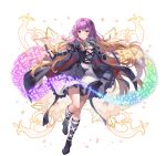  1girl bead_bracelet bead_necklace beads black_boots black_dress blonde_hair blush boots bracelet cross-laced_clothes cross-laced_dress dress floating_hair full_body game_asset gin_(gin937) gradient_hair hand_on_own_chest hands_up hijiri_byakuren holding holding_scroll jewelry layered_dress long_sleeves looking_at_viewer multicolored_hair necklace non-web_source official_art purple_hair scroll self-datamine simple_background smile solo sorcerer's_sutra_scroll touhou touhou_arcadia_record transparent_background turtleneck white_dress yellow_eyes 