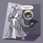  absurd_res anthro bra breasts clothing colored digital_media_(artwork) dragon dress female grey_body hand_on_hip hi_res muscular muscular_female neosavias underwear 