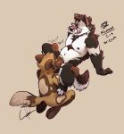 2026 3_toes absurd_res african_wild_dog akita akita_inu anthro anthro_on_anthro arm_support arm_tuft aroused aroused_by_another aroused_face aroused_male aroused_smile back_spots back_tuft backward_arm_support bedroom_eyes belly belly_tuft bent_legs big_belly big_tail biped black_eyes black_nose black_toe_claws body_hair bread_(koidewan) breadplus18 brown_body brown_ears brown_face brown_feet brown_fur brown_hands brown_nipples butt cam_(camcartoonfanatic) canid canine canis cheek_bulge cheek_tuft chest_hair chest_tuft claws colored curling_tail digital_drawing_(artwork) digital_media_(artwork) dipstick_tail domestic_dog duo elbow_tuft english_text facial_tuft featureless_hands feet fellatio fluffy fluffy_tail foot_on_stomach fur gloves_(marking) half-closed_eyes hands_on_legs hands_on_thighs head_tuft hi_res high-angle_view hybrid inner_ear_fluff knee_tuft kneeling knees_up koidewan leg_markings leg_tuft licking licking_lips lines_drawn looking_pleasured lying male male/male mammal markings motion_lines multicolored_body multicolored_fur narrowed_eyes navel neck_tuft nipples notched_ear nude nude_anthro nude_male on_back oral orgasm orgasm_face pawpads paws pecs penile pent_up rear_view ribs seductive sex shaded shoulder_tuft signature simple_background slightly_chubby slightly_chubby_anthro slightly_chubby_male slurp slurping socks_(marking) sound_effects spitz tail tail_markings tail_motion tailwag tan_background tan_body tan_fur tan_nose tan_spots text toe_claws toes tongue tongue_out tuft two_tone_body two_tone_fur two_tone_tail whisker_spots white_belly white_body white_face white_fur white_sclera wolfdog yellow_sclera