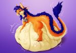  anthro canid canine diabolusridens digital_drawing_(artwork) digital_media_(artwork) digital_painting_(artwork) dragon female feral fox fur furaffinity hair hi_res hybrid mammal solo vore 