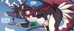 2026 alcohol anthro anthro_prey apology belly beverage big_belly black_body black_scales blue_background blush blush_lines bracelet champagne_glass collar container cup darkdraconica digital_media_(artwork) dragon dragonmaid_sheou drinking_glass drip_effect dripping_speech_bubble duel_monster duo female female_prey glass glass_container glass_cup heart_symbol hi_res holding_belly holding_tray jewelry membrane_(anatomy) membranous_wings moan mythological_creature mythological_scalie mythology oral_vore rumbling_stomach scales scalie simple_background soft_vore speech_bubble tray unseen_pred ventral_scales vore white_body white_scales wine wings yu-gi-oh!