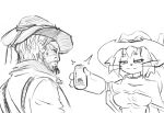  anthro antibiotics armor arthur_morgan bodily_fluids bottle breasts cape clothed clothing container cowboy_hat cowboy_outfit cowgirl_outfit digital_drawing_(artwork) digital_media_(artwork) domestic_cat duo english_text felid feline felis female fur gameoverse gauntlets glitch_productions gloves hair handwear hat headgear headwear hi_res holding_bottle holding_container holding_object human kit_(gameoverse) male mammal midriff monochrome narrowed_eyes navel pill_bottle red_dead_(series) rockstar_games short_hair sketch smug smug_face snoutless sweat text topwear whiskers 