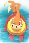 2026 2:3 2_tails 3_toes ambiguous_feral ambiguous_gender arm_fin black_eyes black_markings black_nose blue_fin buizel digital_media_(artwork) dipstick_tail eyebrows facial_markings feet feral fin fur generation_4_pokemon head_markings hi_res mammal markings multi_tail multicolored_body multicolored_fur mustelid nintendo open_mouth orange_body orange_fur orange_tail partially_submerged pink_nose pokemon pokemon_(species) quadruped ripples rumine snout solo swimming tail tail_markings tan_body tan_eyebrows tan_fur tan_tail tan_tail_tip toes tongue two_tone_body two_tone_fur two_tone_tail water wet whisker_markings