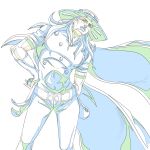  1boy absurdres armband ball beard belt belt_buckle blue_lips bridal_gauntlets buckle cape facial_hair gyro_zeppeli hat high_collar highres holding holding_ball holster jojo_no_kimyou_na_bouken jojo_pose jojomelhoranim limited_palette long_hair makeup male_focus monochrome official_style pants short_sleeves solo steel_ball_(jojo) steel_ball_run studded_shirt 