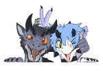 alpha_channel argon_vile hi_res horn kobold lizard orange_eyes reptile scalie shadowdile sticker tail tongue tongue_out white_sclera yellow_eyes yellow_sclera
