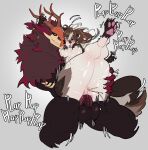 4_eyes anal anal_orgasm anal_penetration anthro anthro_on_anthro anthro_penetrated anthro_penetrating anthro_penetrating_anthro antlers balls big_butt big_penis blush bodily_fluids bone breasts brown_body butt connardcf dominant dominant_anthro dominant_male duo ejaculation felid feline female female_anthro female_penetrated genital_fluids genitals grey_background hands-free hi_res horn kneeling larger_anthro larger_dom larger_male looking_pleasured male male/female male_anthro male_penetrating male_penetrating_female mammal monster multi_eye multicolored_body nipple_piercing nipples nude nude_anthro nude_female nude_male oral orgasm orgasm_face pawpads paws penetration penile penile_penetration penis penis_in_ass piercing plap rimming sex simple_background size_difference skull skull_head smaller_anthro smaller_female smaller_penetrated submissive submissive_anthro submissive_female tan_body thick_thighs tongue tongue_out unknown_species vaginal_fluids vaginal_squirting vulva wide_hips
