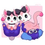 1:1 2026 absurd_res anus artist_name balls beatcats big_pupils blue_body blue_fur blush blush_stickers bow_on_head cat_tail collar cunnilingus digital_drawing_(artwork) digital_media_(artwork) dipstick_tail domestic_cat duo eyelashes eyewear facesitting feet felid feline felis female female_feral female_on_feral female_on_top feral fluffy_ears front_view fur genitals glasses green_eyes green_sclera hi_res hindpaw lagomorph looking_at_another looking_at_genitalia looking_at_partner looking_at_penis looking_back looking_back_at_another looking_back_at_partner male male/female male_feral male_on_bottom male_on_feral mammal markings mia_(beatcats) multicolored_body multicolored_fur multiple_angles on_bottom on_top open_mouth open_smile oral paws penis pink_body pink_fur pupils purple_body purple_eyes purple_fur quadruped rear_view sanrio scut_tail sega sega_fave sex shaded short_tail simple_background sitting sitting_on_another smile soft_shading star_in_pupils tail tail_markings tapering_penis text two_tone_body two_tone_fur vaginal white_background white_body white_fur zyuuniie