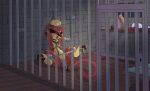 absurd_res bdsm bondage bound dildo female feral generation_5_pokemon genitals hi_res liepard nintendo paws pokemon pokemon_(species) prison_cell sex_toy shiny_pokemon sierra_(darknfluffy) solo spotxy vulva