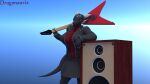 16:9 3d_(artwork) activision anthro bottomwear claws clothed clothing cynder digital_media_(artwork) dragon dragonaurix fangs female green_eyes guitar hi_res horn jacket jacket_open looking_at_viewer multicolored_body musical_instrument mythological_creature mythological_scalie mythology navel plucked_string_instrument scalie skirt smile smirk solo spyro_the_dragon standing string_instrument tail tattoo teeth the_legend_of_spyro topwear widescreen