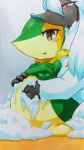 025aki ambiguous_gender anthro bathing belly_rub black_body blue_nose blush blush_lines blushing_at_viewer brown_eyes covering crossed_arms duo eyelashes feral fluffy_ears foam fur furfrou generation_5_pokemon generation_6_pokemon green_body hi_res hug hugging_another hugging_from_behind kneeling looking_at_viewer multicolored_body neck_collar neck_tuft nintendo open_mouth paws pokemon pokemon_(species) red_eyes simple_background smile snivy snout tan_body tuft white_body white_fur