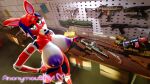 16:9 2026 3d_(artwork) 4k absurd_res american_flag animatronic anonymousfm anthro areola big_areola big_breasts black_eyelids blue_areola blue_hair blue_nipples bow_(feature) breasts canid canine digital_media_(artwork) english_text eyebrows fan_character female five_nights_at_freddy's fox glistening glistening_body glowing glowing_eyes gradient_hair gun hair hand_on_hip handgun head_bow hi_res high-angle_view holding_gun holding_object holding_ranged_weapon holding_weapon huge_breasts inside lips looking_at_viewer machine mammal nipple_dip nipples nude puffy_nipples raised_eyebrow ranged_weapon red_body red_hair robot scottgames short_hair smile smiling_at_viewer solo spangle_(anonymousfm) standing tail teeth text thick_lips thick_thighs united_states_of_america weapon widescreen yellow_eyes