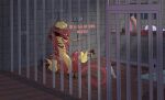 absurd_res bdsm bondage bound dildo felid feline female feral generation_5_pokemon genitals hi_res liepard mammal nintendo paws pokemon pokemon_(species) prison_cell sex_toy sierra_(darknfluffy) solo spotxy vulva