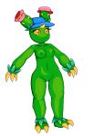 anthro breasts cactuscacti clothing digital_media_(artwork) female generation_5_pokemon genitals green_nipples hat hat_only headgear headgear_only headwear headwear_only maractus mostly_nude nintendo nipples nude nude_female pixel_(artwork) pokemon pokemon_(species) simple_background small_breasts solo vulva