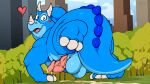 16:9 2026 2_horns 3_toes arty_the_frog backsack balls black_eyes blue_balls blue_body blue_scales blush blush_lines bodily_fluids building ceratopsian ceratopsid chasmosaurine cloud cum cum_drip cum_on_ground digital_drawing_(artwork) digital_media_(artwork) dinosaur dripping erection facial_horn feet feral foot_focus genital_fluids genitals glistening glistening_balls glistening_eyes glistening_genitalia glistening_penis heart_symbol hi_res horn humanoid_genitalia humanoid_penis hybrid_genitalia hybrid_penis knot knotted_humanoid_penis knotted_penis looking_at_viewer looking_back looking_back_at_viewer male male_feral marginocephalian monotone_body monotone_scales non-mammal_balls nose_horn open_mouth open_smile ornithischian outside penis pink_penis plant prehistoric_species quadruped reptile scales scalie sky skyscraper smile solo teeth toes tongue tree triceratops universal_studios vein veiny_knot veiny_penis we're_back!_a_dinosaur's_story white_horn widescreen woog_(we're_back!_a_dinosaur's_story)