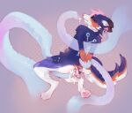 abdominal_bulge anal anal_penetration anthro blush bodily_fluids canid canine canis colored cum cum_in_ass cum_inside cum_on_face digital_drawing_(artwork) digital_media_(artwork) domestic_dog eyes_closed fur genital_fluids hands_behind_back hi_res male male_anthro male_penetrated mammal multicolored_body multicolored_fur nude_anthro nude_male pawpads paws penetration pink_pawpads restrained restrained_by_tentacles serafaithh shaded snout solo tail tentacle_in_ass tentacle_penetration tentacles