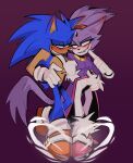 absurd_res anthro bedroom_eyes blaze_the_cat blush blushing_profusely clothing domestic_cat duo ear_blush eulipotyphlan eye_contact felid feline felis female finger_on_chin flirting flirting_look footwear green_eyes hair heart_symbol hedgehog hero hi_res high_heels intimate looking_at_another macmonsterart male male/female mammal narrowed_eyes ponytail princess royalty seductive sega shoes smile sonic_the_hedgehog sonic_the_hedgehog_(series) steam yellow_eyes