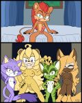 2026 4:5 alternate_species anthro areola balls barbed_humanoid_penis bed big_breasts biped black_border black_nose blaze_the_cat blonde_hair border breast_size_difference breasts brown_body brown_fur canid canine canis carol_tea claws countershade_face countershade_fur countershade_torso countershading crossover domestic_cat erection facial_markings felid feline felis female forehead_gem freedom_planet fur furniture furrification galaxytrail gem genitals green_body green_eyes green_fur green_hair group hair hands_behind_back head_markings hi_res humanoid_genitalia humanoid_penis humanoid_vulva hybrid_genitalia hybrid_penis idw_publishing inside klaue_the_lion lion long_hair male male/female mammal markings mask_(marking) navel nipples nude on_bed pantherine penile_spines penis purple_body purple_fur purple_hair red_hair sega shadowwalk sitting sitting_on_bed small_breasts sonic_the_hedgehog_(comics) sonic_the_hedgehog_(idw) sonic_the_hedgehog_(series) tail tail_tuft tan_body tan_countershading tan_fur tuft vulva whisper_the_wolf white_body white_countershading white_fur white_markings wildcat wolf yang_xiao_long