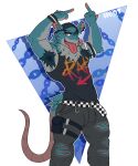 abs alpha_channel alternative_fashion anthro armpit_hair backwards_baseball_cap backwards_hat barbell_piercing baseball_cap belt blue_armpit_hair blue_body blue_hair body_hair buckteeth circular_barbell_piercing clothing dg254 digital_media_(artwork) ear_piercing epic_games facial_piercing fortnite fur gesture hair hand_gesture hat headgear headwear hi_res kd_rattical_(fortnite) male mammal middle_finger multicolored_body murid murine muscular muscular_anthro muscular_male nose_piercing obliques pecs piercing punk rat rat_tail red_eyes rodent septum_circular_barbell septum_piercing serratus sharp_teeth shirt simple_background solo tail tank_top teeth tongue tongue_out topwear torn_clothing two_tone_body white_body wristband