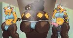 17:9 absurd_res animal_genitalia animal_penis anonymous_character anthro anus aujko balls belly big_butt big_penis blush bodily_fluids bra breasts brown_body butt clothing equine_genitalia equine_penis erection generation_2_pokemon genitals girafarig giraffe giraffid group gynomorph hi_res intersex jockstrap looking_pleasured mammal multiple_angles musk musky_butt nintendo penis pokemon pokemon_(species) pokemorph sequence shocked smile sports_bra sweat sweaty_body sweaty_genitalia teeth thick_thighs tongue tongue_out torn_clothing torn_jockstrap trio underwear vulva wet wet_clothing yellow_body