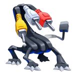1:1 2026 absurd_res ambiguous_gender animate_inanimate cable cable_tail certly claw_toes digital_media_(artwork) european_mythology feral greek_mythology headphone_jack hi_res hydra machine multi_head mythology quadruped simple_background solo standing unusual_anatomy white_background wire