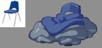 4_legs ambiguous_gender animate_inanimate before_and_after blue_body blue_chair chair fat_folds furniture grey_background grey_legs living_chair living_furniture morbidly_obese morbidly_obese_ambiguous mothpartii obese obese_ambiguous overweight overweight_ambiguous reference_image simple_background solo stock_image stock_photo weight_gain white_background