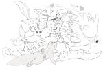absurd_res akiko_(cirafiore) anonymous_artist arthropod avali bandage bandage_wraps bandaged_arm bandaged_foot benji_(artist) black_and_white butterfly capcom clothing curled_around_others eye_scar eyes_closed eyewear facial_scar feathers felid felyne female fennel_(benji) floating_heart fluffy_body glasses grass group group_hug hand_on_head heart_symbol hi_res horn hug hugging_another insect kojisauce lamplighter_(kirinfox) lepidopteran lizard_(rain_world) lying lynian male mammal meme_face monochrome monster_hunter nxisnash on_back open_mouth plant rain_world resachii sachii_(resachii) scar scholar_(xenope) sitting slugcat storyweaver_(kratzor) sweater taluki_(vixie) the_whisperer_(doeboi) thyvixie tongue tongue_out topwear toridachi toridachi_(character) unknown_species videocult wisp_(benji)