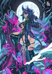 2026 2_horns animal_humanoid anthro big_breasts big_butt black_clothing black_hair black_latex black_legwear black_sclera black_thigh_boots black_thigh_highs blood blood_drip blue_eyes bodily_fluids boots breasts butt clothing colored_blood death demon dragon dragon_humanoid dripping english_text female footwear gore group gun hair handgun hi_res high_heeled_boots high_heels holding_gun holding_melee_weapon holding_object holding_ranged_weapon holding_sword holding_weapon horn humanoid jacket latex latex_boots latex_clothing latex_footwear latex_legwear latex_thigh_boots latex_thigh_highs legwear looking_at_viewer looking_back looking_back_at_viewer male melee_weapon moon mythological_creature mythological_scalie mythology nipple_outline oatmegaplus pink_blood ranged_weapon revolver scalie shoes squel sword tail tailed_humanoid text thick_thighs thigh_boots thigh_highs topwear trigger_discipline unusual_blood unusual_bodily_fluids weapon