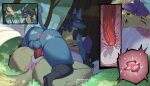 anthro anthro_on_anthro anthro_penetrated anthro_penetrating anthro_penetrating_anthro anus balls bandai_namco big_breasts big_butt big_penis bite_mark_on_breast blue_body blue_fur bodily_fluids breasts butt cervical_contact cum cum_in_uterus cum_in_vagina cum_inside cumshot cutaway digimon digimon_(species) duo ejaculation female female_anthro female_penetrated from_front_position fur generation_4_pokemon genital_fluids genitals heart_symbol huge_breasts impregnation instant_loss_2koma internal internal_vaginal lucario male male/female male_anthro male_penetrating male_penetrating_female mating_press nature nintendo nude nude_anthro nude_female nude_male orca_limon outside ovum ovum_with_heart penetration penile penile_penetration penis penis_in_vagina plant pokemon pokemon_(species) renamon sex sperm_cell thick_thighs top_hole tree uterus vaginal vaginal_penetration vulva