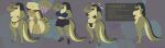 absurd_res alligator alligatorid anus bikini black_hair butt chastity_cage chastity_device clothing crocodilian discodemon english_text eyewear flat_chastity_cage genitals gesture glasses green_body gynomorph hair hand_on_butt hat headgear headwear hi_res intersex knot knotted_penis model_sheet nipple_piercing nipples penis piercing presenting presenting_anus reptile scalie simple_background spread_butt spreading standing swimwear tail text thick_thighs tongue tongue_out tongue_piercing two-piece_swimsuit waving wearing_glasses