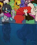 2026 2_horns 2_panel_comic absurd_res ambiguous_gender ambiguous_human anthro aqua_(deltarune) artist_name biped black_hair blue_(deltarune) blue_body blue_skin bodily_fluids bovid caprine chugging clothed clothing comic darkner deer deltarune digital_drawing_(artwork) digital_media_(artwork) drinking drinking_straw drinking_straw_of_fail duo duo_focus elemental_creature english_description english_text excited eyes_closed eyewear female female_anthro female_human floppy_ears flora_fauna flower flower_creature flowery_(deltarune) fluffy fur gesture glasses glowing glowing_eyes goat green_(deltarune) group hair hair_over_eye hand_gesture head_back hi_res hooves horn human kris_dreemurr male male_anthro male_human mammal middle_finger mouse multiple_scenes murid murine new_world_deer noelle_holiday oakblu orange_(deltarune) partially_submerged pink_horn plant ralsei rodent scarf seth_(deltarune) seven_flowers short_hair snout snowgrave sonichu_(series) sweat sweatdrop swimming text undertale_(series) unguligrade watermark wearing_glasses white_body white_fur yellow_(deltarune)